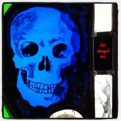 Painted and leaded panel